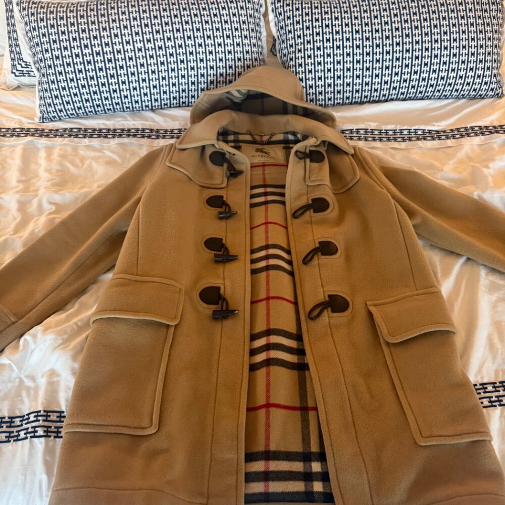 Burberry Camel Wool Duffle Coat – Made in England